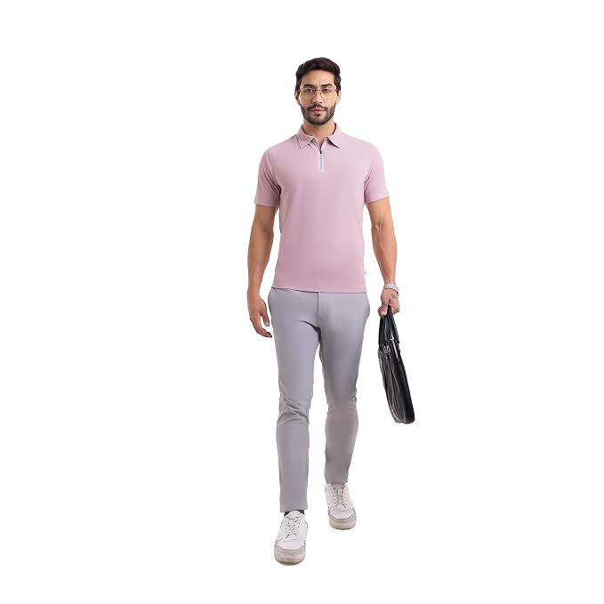 Mauve Work Polo T- Shirt | - Image 2