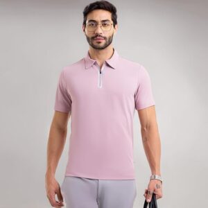 Mauve Work Polo T- Shirt |