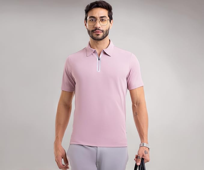 Mauve Work Polo T- Shirt |
